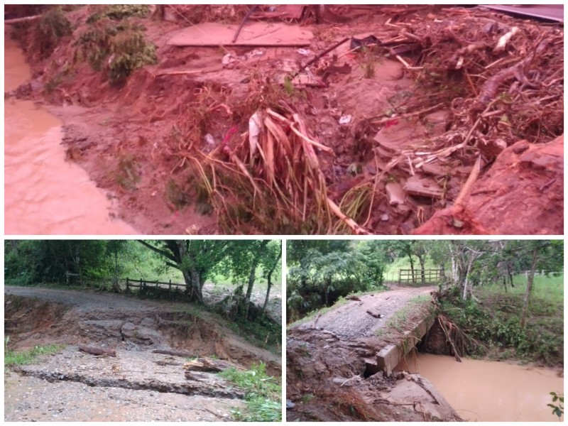 9 comunidades incomunicadas por lluvias en Santo Domingo Petapa