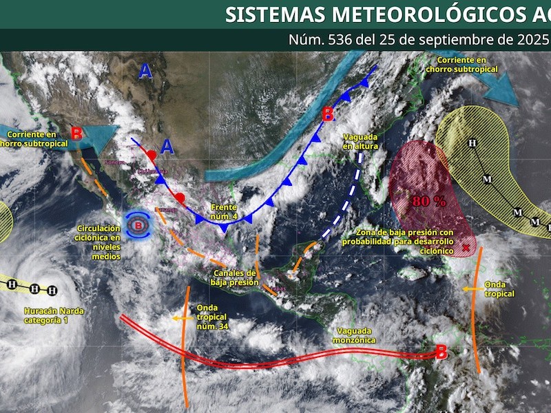 90% de probabilidad de lluvias en el valle de Toluca