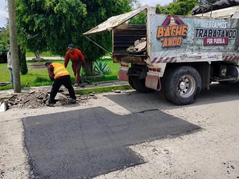 90 mil baches tapados en Puebla Capital