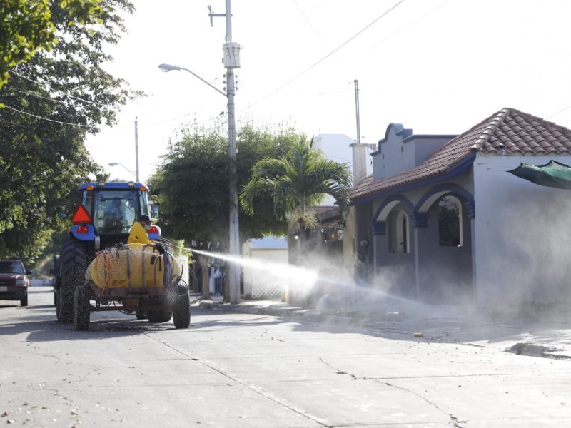 90 por ciento de las colonias en Culiacán han sanitizado