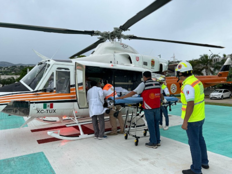 905 traslados aéreos para servicios de salud en Chiapas