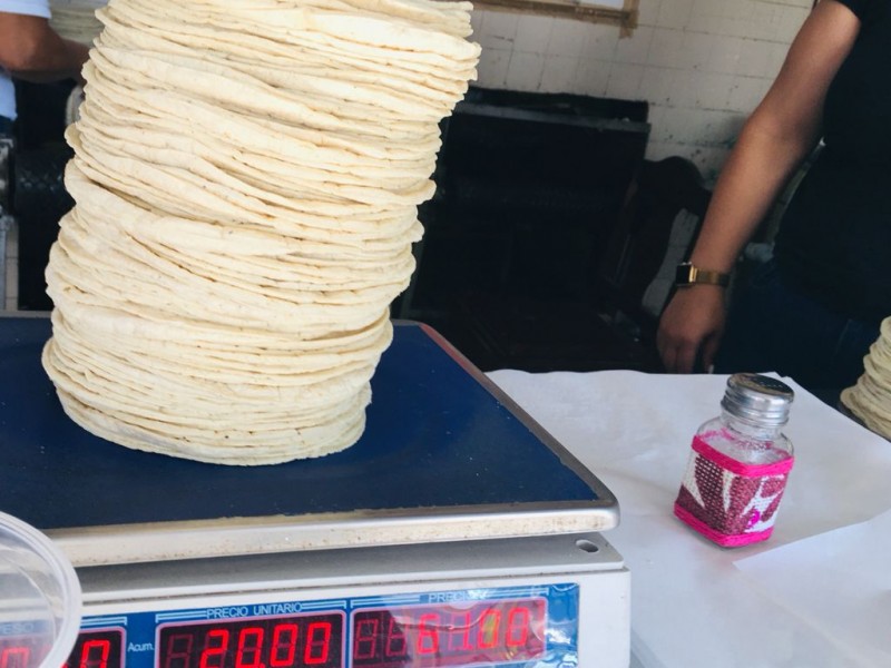 A partir de hoy,incrementa dos pesos el kilo de tortilla