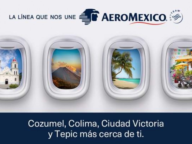 A partir de marzo Aeroméxico tendrá ruta a Tepic