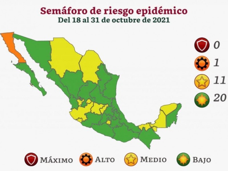 A partir del lunes Michoacán pasa a Semáforo Verde epidemiológico