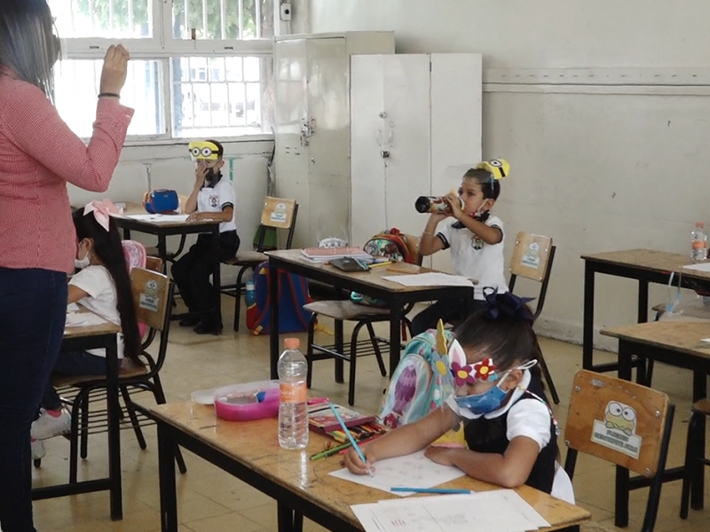 A pesar del miedo, los niños no faltaron a clases