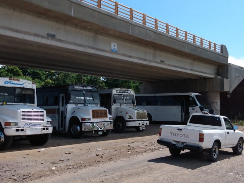 A un año 9 meses puente de Monte Alto sirve de sombra