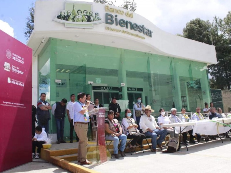 Abren 11 nuevas sucursales del Banco del Bienestar en Michoacán