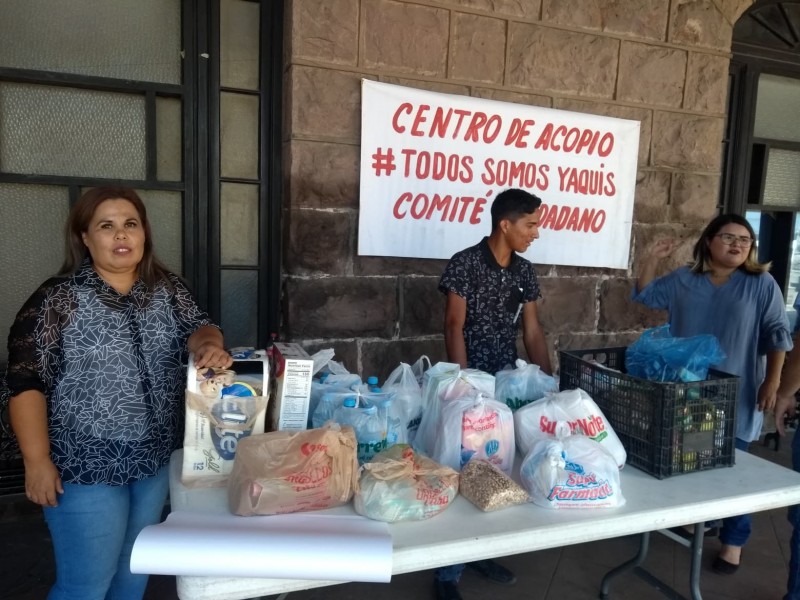 Abren centro de acopio para apoyar a damnificados