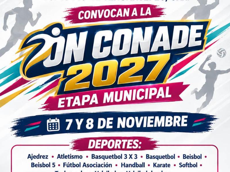 Abren convocatoria municipal para las Olimpiadas CONADE 2027