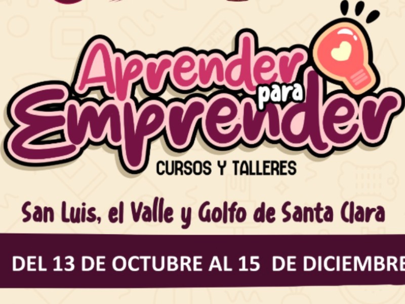 Abren nuevas inscripciones para cursos gratuitos “Aprender para Emprender”
