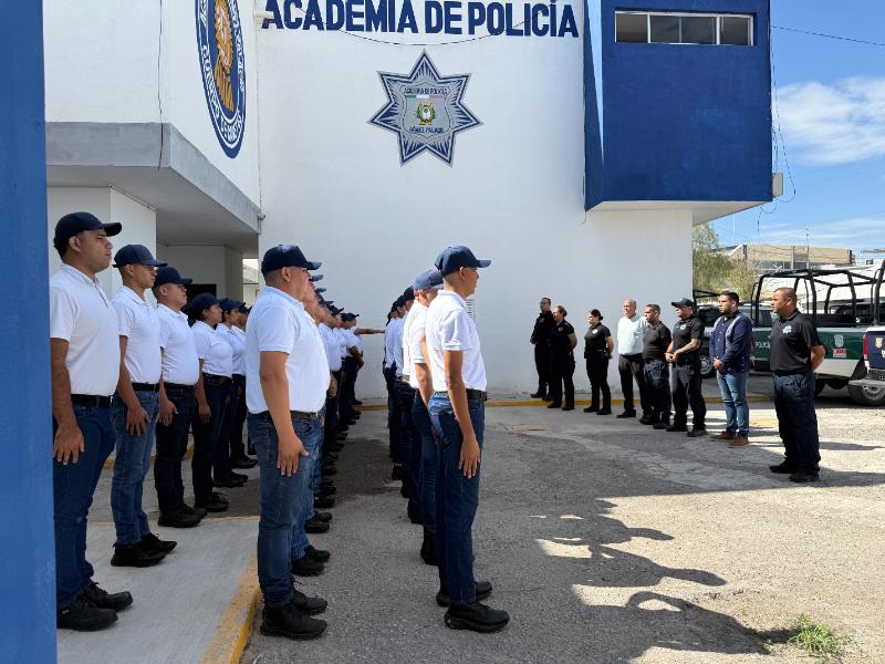 Academia de Policía de Gómez Palacio prepara a 37 nuevos cadetes