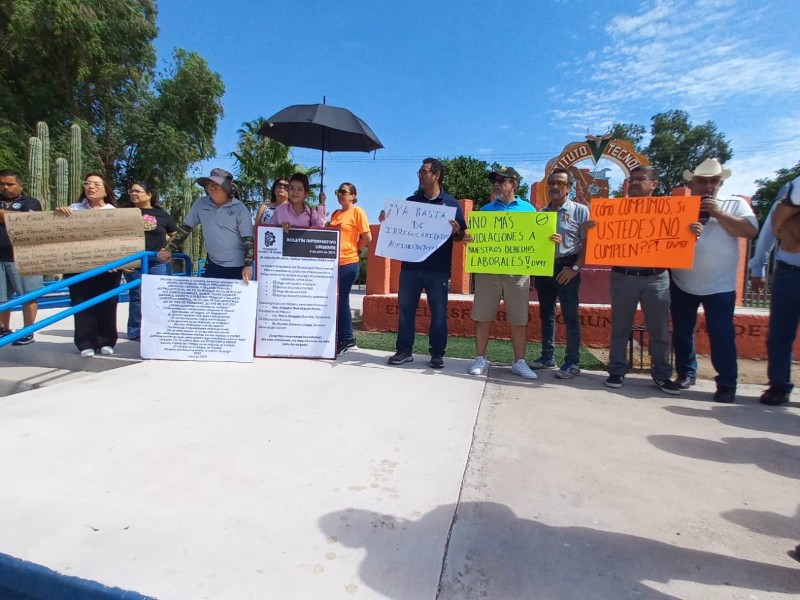 Académicos del Instituto Tecnológico de Hermosillo exigen pago de prestaciones