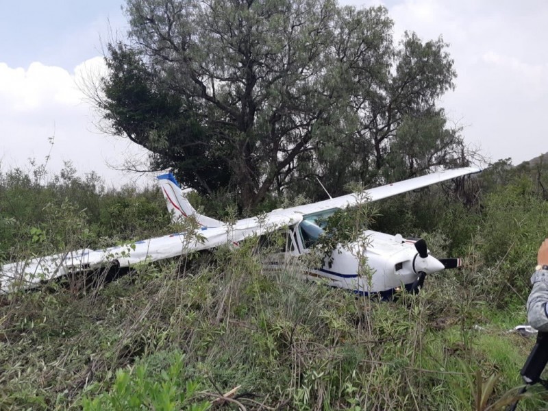 Accidente aéreo en Atizapán de Zaragoza no deja heridos