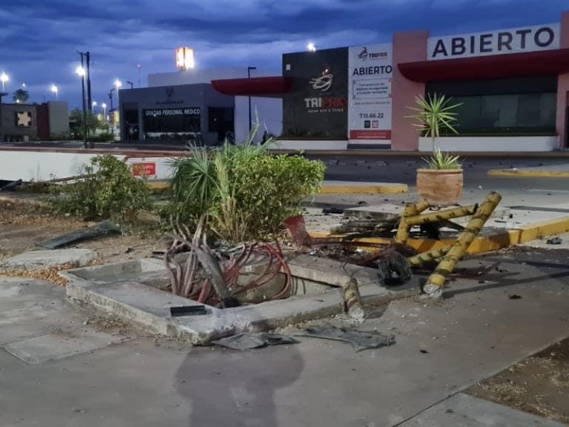 Accidente automovilístico ocasiona recorte de agua en zona norte