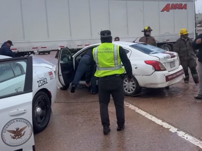 Se registra accidente carretero