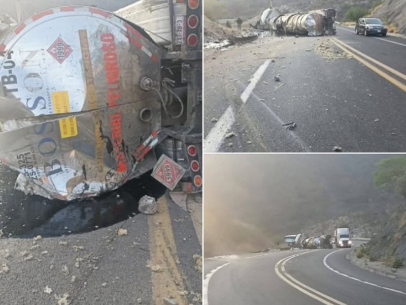 Accidente con fuga de material peligroso en Oaxaca
