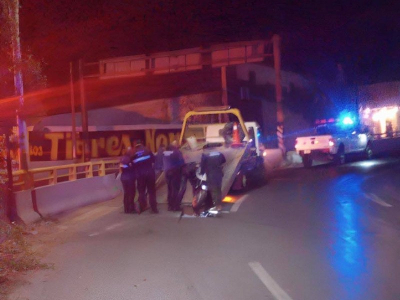 Accidente de motocicleta deja un fallecido