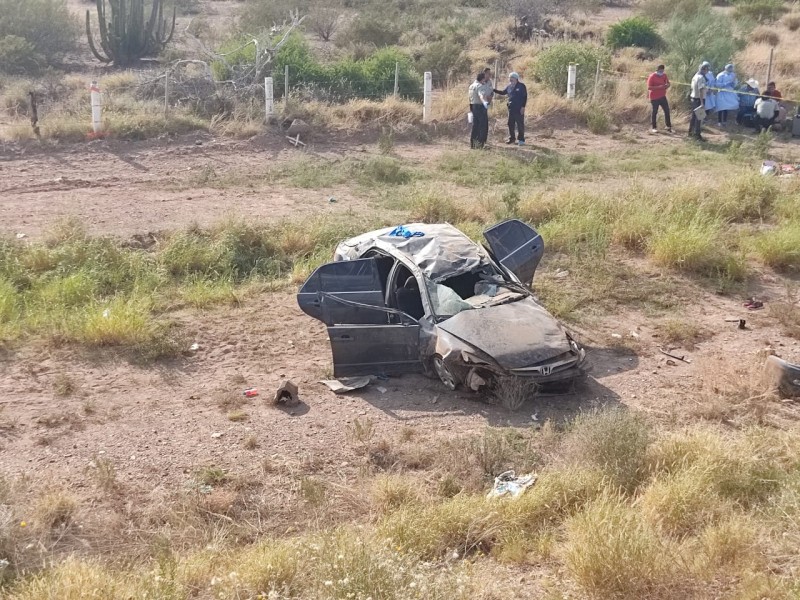 Accidente deja a tres muertos en carretera Gym-Hmo