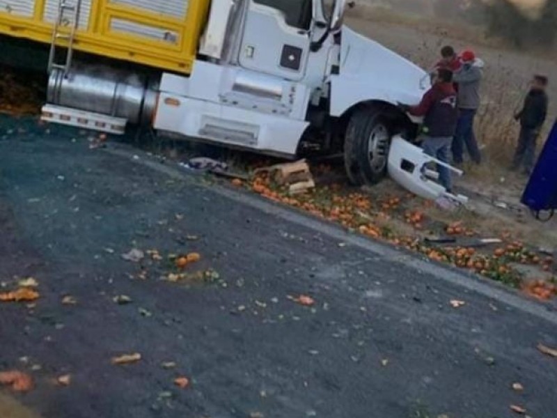 Accidente deja lesionados en la carretera El Seco-Acatzingo
