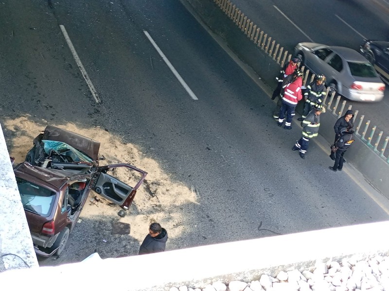Accidente en Alfredo del Mazo deja a un joven sin vida