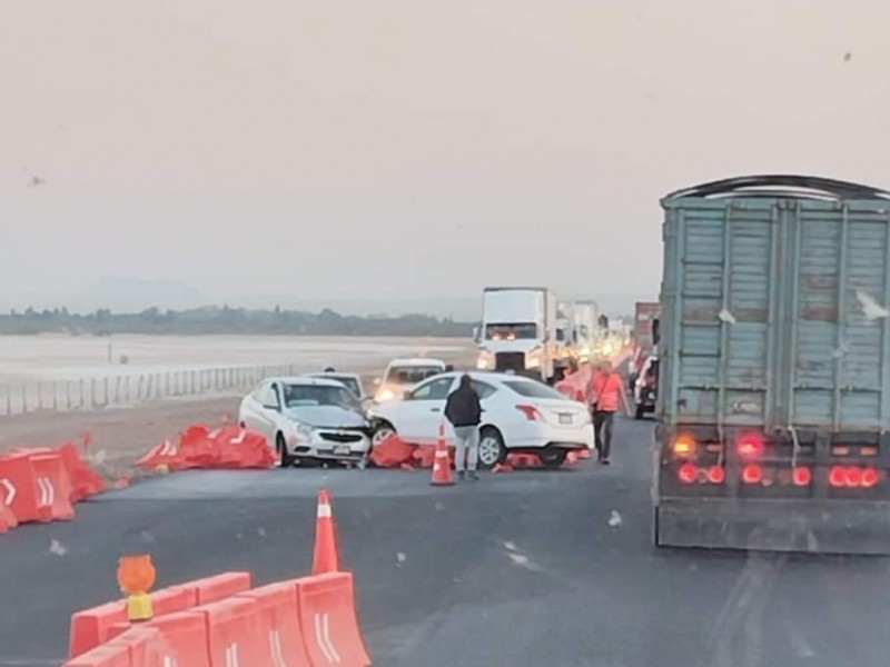Accidente en autopista Guadalajara-Colima, hay tráfico lento