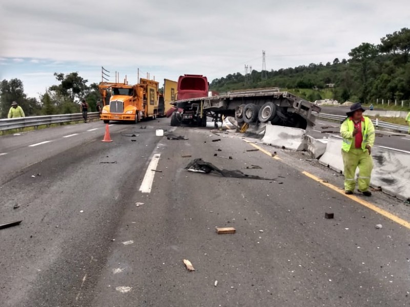 Accidente en autopista Perote - Xalapa