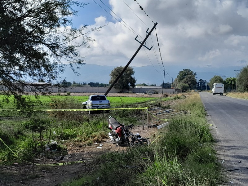 Accidente en Cuayucatepec deja una persona sin vida