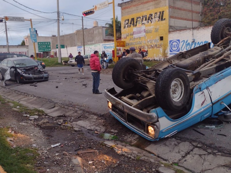 Accidente en Huejotzingo deja 6 lesionados