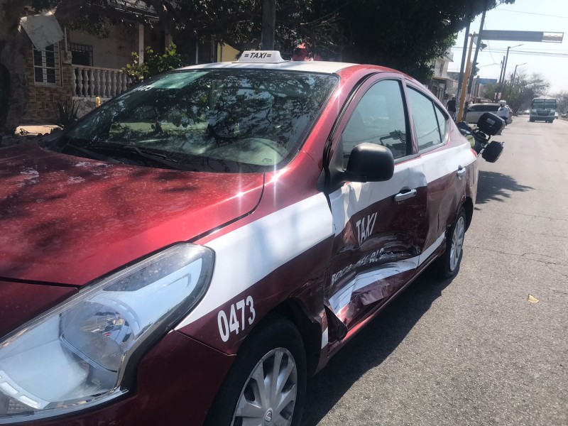 Accidente en la avenida Cuauhtémoc en Veracruz