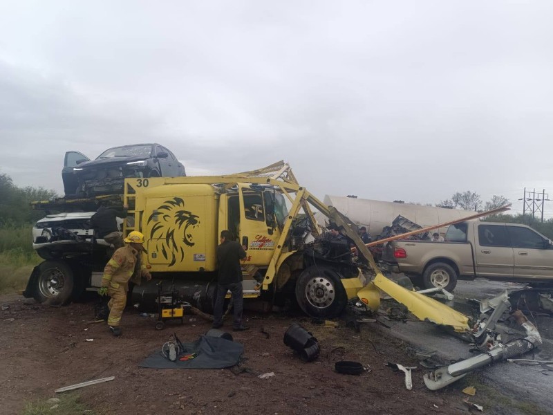 Accidente en la carretera federal 49 deja un muerto y tres lesionados