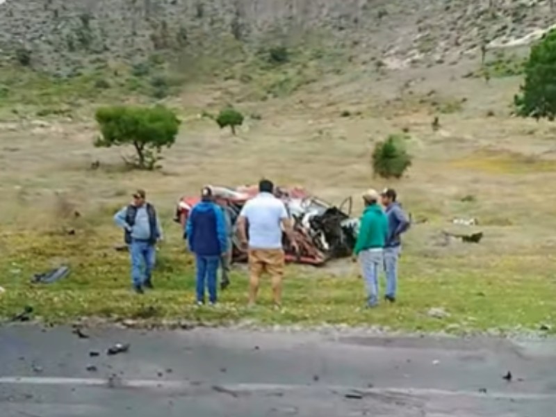 Accidente vehicular cobró la vida de 2 personas en Totalco