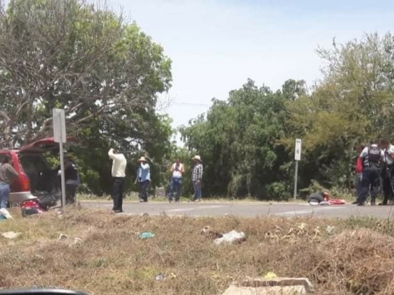 Accidente vial cobra la vida de un menor en Tuxpan