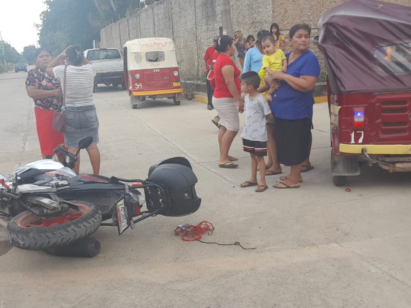 Accidentes de mototaxis y motocicletas en fin de semana