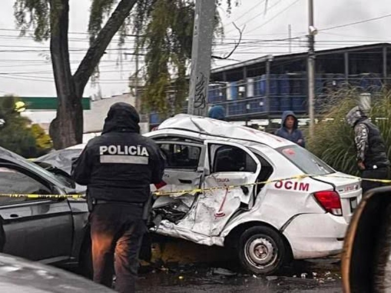 Accidentes viales incrementan en un 40% por lluvias