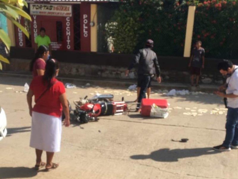 Accidentes viales, una constante en la colonia Juárez de Tehuantepec
