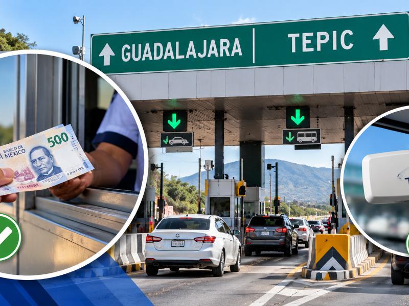 Aclaran cambios en caseta Guadalajara-Tepic; seguirá pago en efectivo