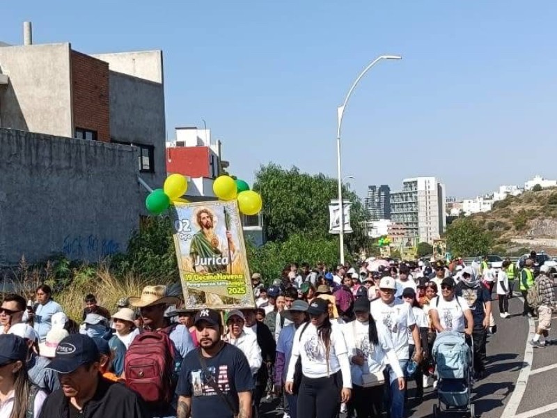 Acompañan autoridades peregrinación de fieles a capilla de San Judas Acompañan autoridades peregrinación de fieles a capilla de San Judas