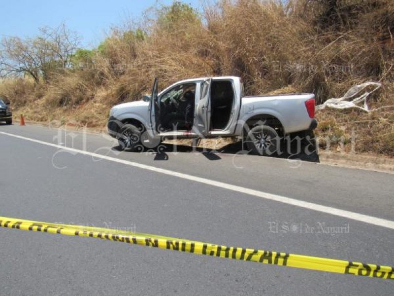 Acribillan a persona sobre Autopista Tepic-Mazatlán