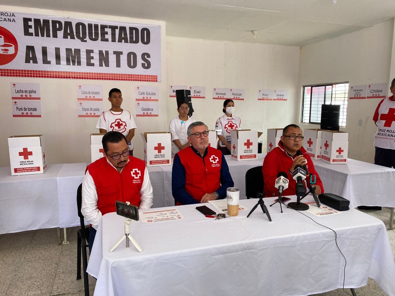 Activa Cruz Roja centro de acopio para damnificados de Guerrero