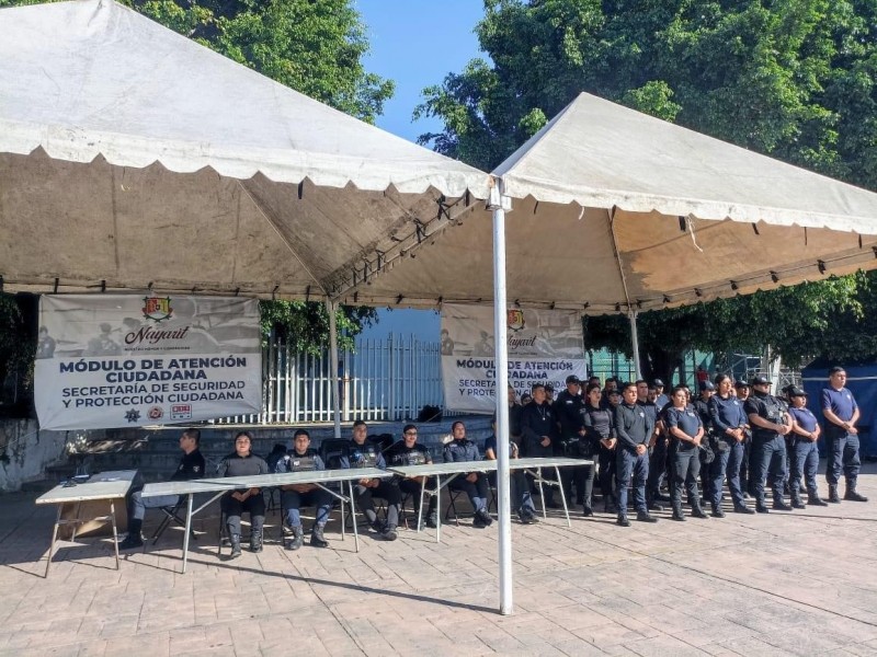 Activan 5 módulos de seguridad en Nayarit para resguardar vacacionistas