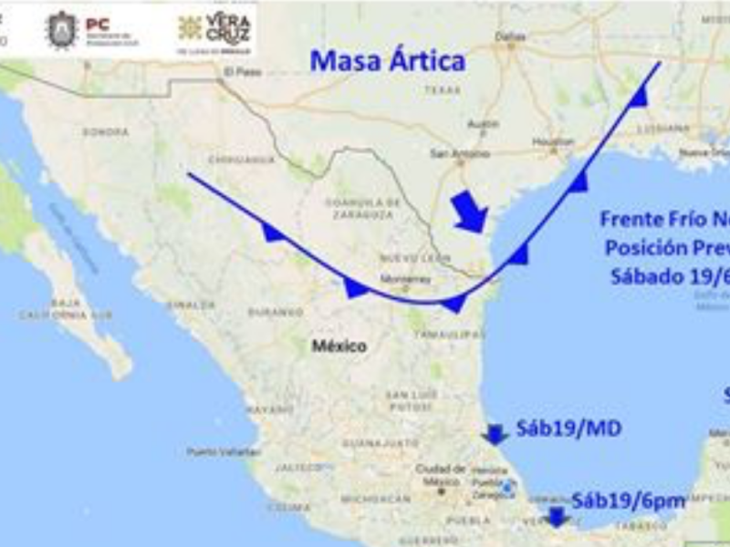 Activan Alerta Gris por FF 29 en Veracruz