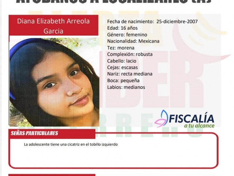 Activan Alerta Amber por desaparición de adolescente en Zihuatanejo