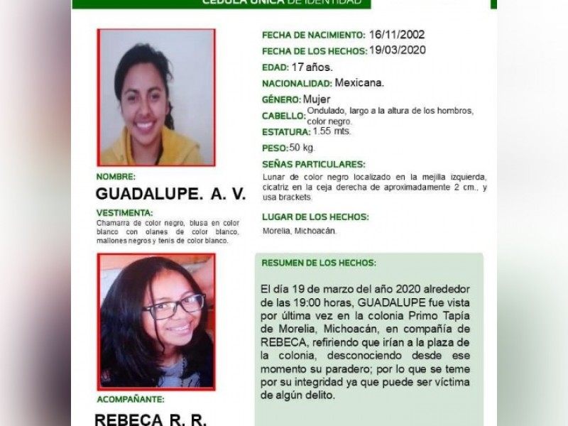 Activan Alerta Amber por dos menores desaparecidas