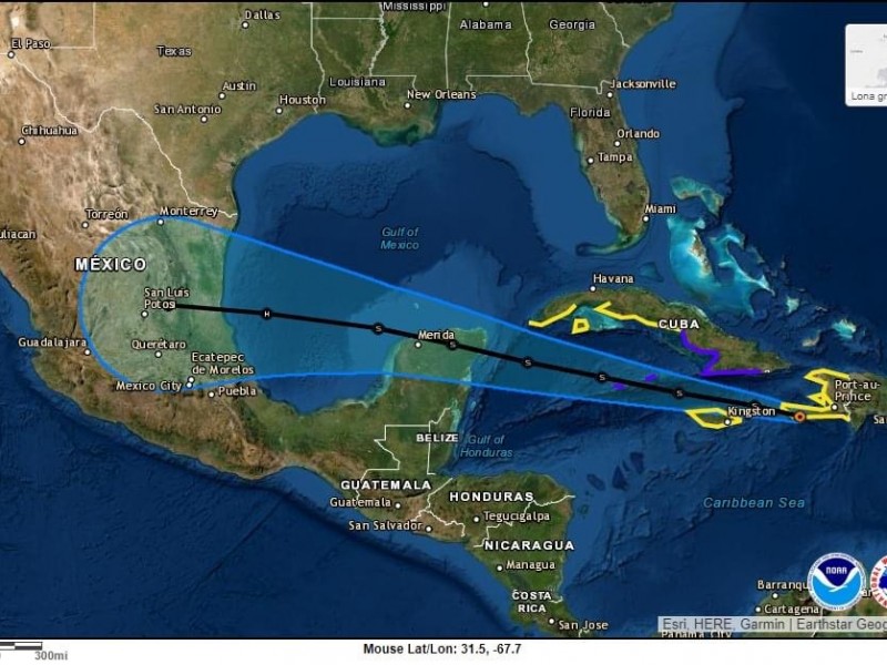 Activan Alerta Gris en Veracruz ante aproximación de Grace