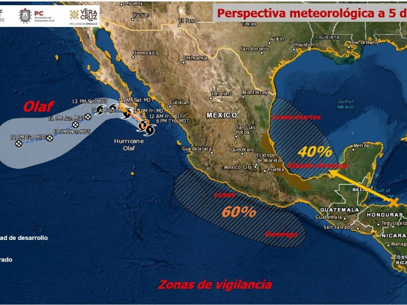 Activan Alerta Gris en Veracruz por lluvias