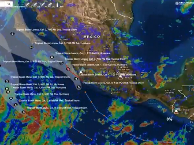 Activan alerta naranja por tormenta tropical 