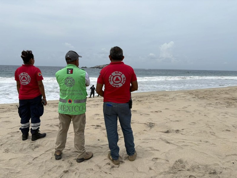 Activan búsqueda de turista tras reporte de ahogamiento en Zipolite