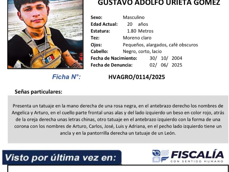 Activan búsqueda por desaparición de joven de La Unión