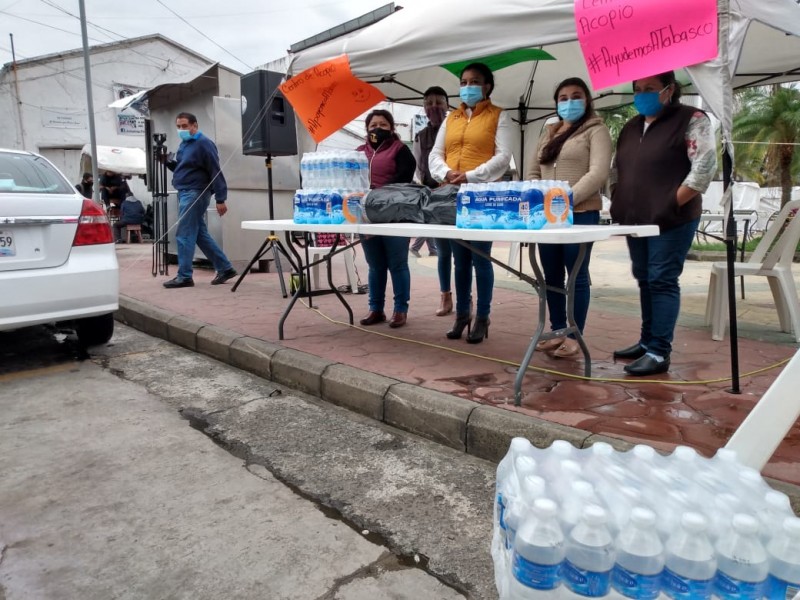 Activan Centro de Acopio para apoyar a Damnificados de Tabasco