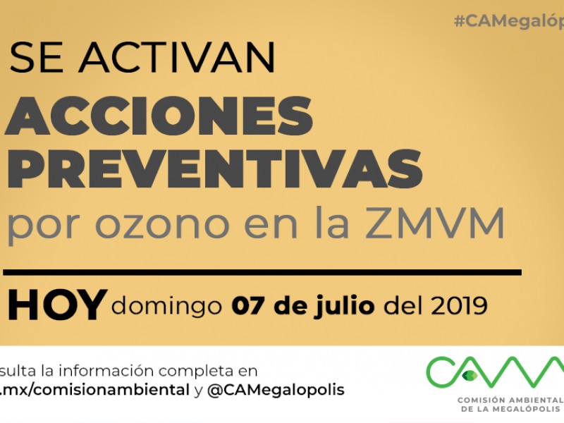 Activan medidas preventivas en CDMX por ozono